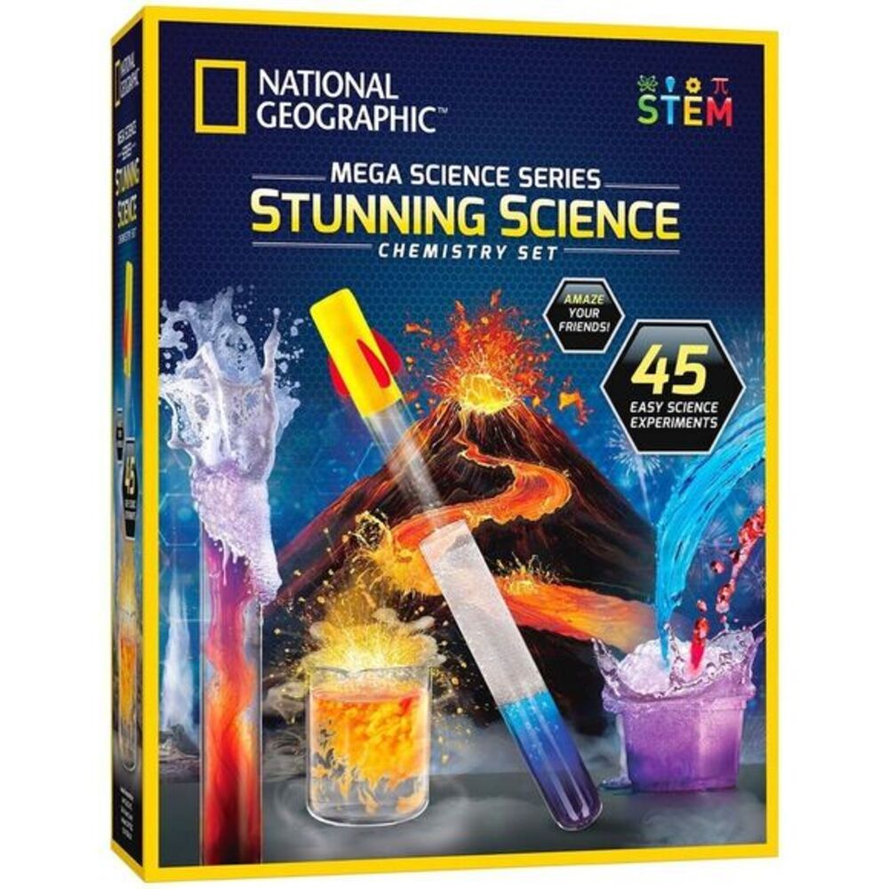 National Geographic Stunning Mega Chemistry Experiments Set